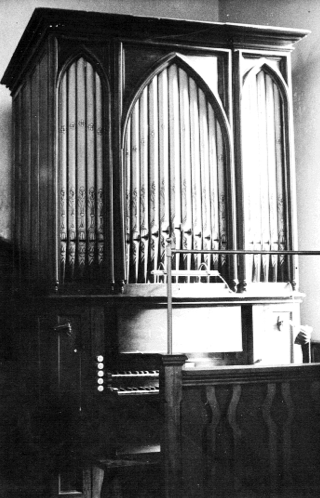 The only known photograph of the Box Hill organ