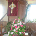 Flower arrangement by Margaret Shewring