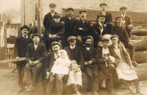 Workers at W. H. Humphries’ Wagon Works