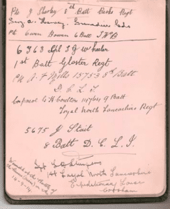 Pages from the album of Kathleen Crisp, courtesy of Peter Wood