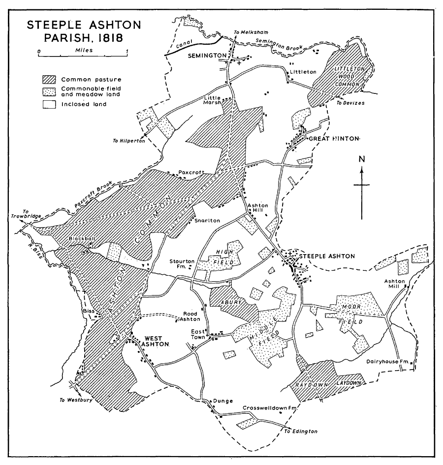 Steeple Ashton map
