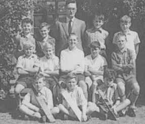 Corsham Regis School football team in the later 1950s