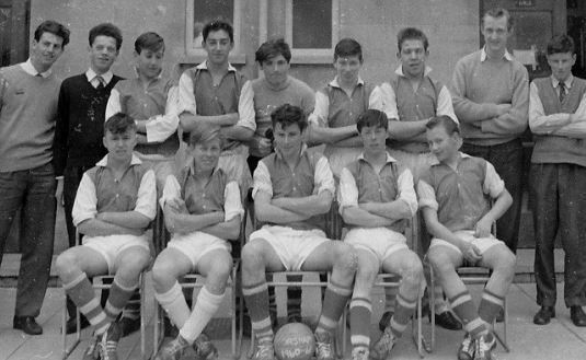 Corsham Secondary Modern School’s Over 15’s Football Tea. In 1960/61.