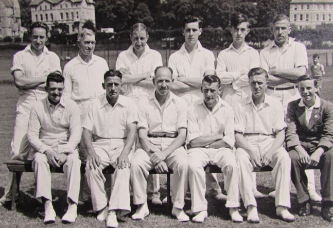 Pickwick Cricket club team photograph taken on the Recreation Ground in Bath on 4th July 1953