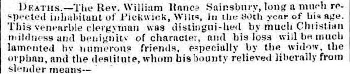 Fig 14: Bristol Times and Mirror 14th April 1849