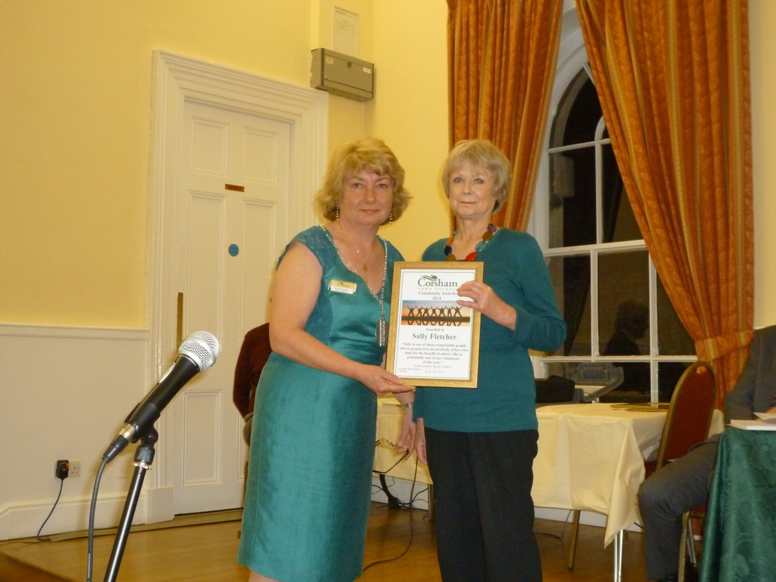 In 2014 Sally won the Corsham Community Award